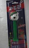Holiday Polar Bear with Hat Pez Candy and Dispenser - 3 Candies