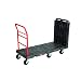 Rubbermaid Commercial 4496 2000 lbs Mass Capacity, 61-1/2" Length x 25-1/4" Width x 42.1" Height, HDPE Black Convertible Platform Truck