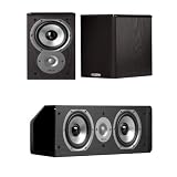 Polk Audio TSi100 Bookshelf Speakers (Pair) With A Polk Audio CS10 Center Channel Speaker Bundle!