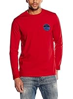 Armani Jeans Camiseta Manga Larga (Rojo)
