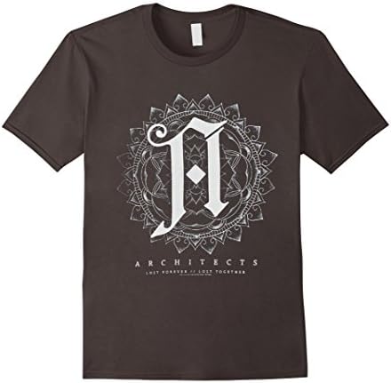 Men's Architects Mandala Banded Collar Short Sleeve T-Shirt Medium Asphalt