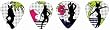 Clayton Playboy Beach Bunny Guitar Picks - Standard Medium - 6 Pack