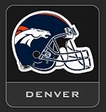 Official NFL Licensed Team Helmet Logo Air Freshener Pine Frost Scent - Denver Broncos