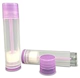 25 New 5.5ml (3/16oz) Empty Lip Balm Containers Tubes by Basic Essential Bottles (Lavender)