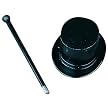 Mini Black Top Hat and Cane Decorations
