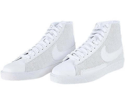 Nike Blazer Mid (GS) Round Toe Leather Sneakers