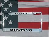 CHROME Personalized Laser Engraved License Plate Frame
