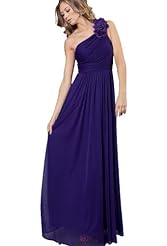 Plus Size Corset   Waistline Ankle Length One Shoulder Crystal  Evening Dress  With Ruffles