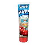 Oral-B Stages Toothpaste, Cars, 4.2-Ounce Tubes (Pack of 12)