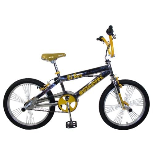 Mongoose EL Ray BMX Bike (Chrome/Gold, 20 Inch)