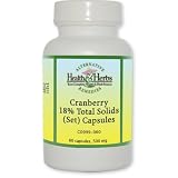 Alternative Health & Herbs Remedies Cranberry 18% Total Solids ( Set) Capsules, 60-Count Bottle