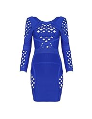 Nylon/Rayon/Spandex Spring Summer Open-Back Fitted Bandage Dress/Bodycon Dress 