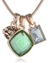 Anne Klein Gold-Tone Multi-Charm Pendant Necklace, 16"