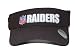 New Reebok Oakland Raiders Flex Fit Sun Visor - Black (Size S-M)