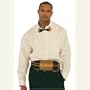 Matching Kente Pattern Bow Tie and Cumberbund Set