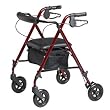 Ultra-Lightweight Rollator - Burgundy