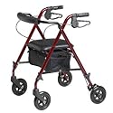 Ultra-Lightweight Rollator - Burgundy