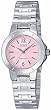 Casio Women's Core LTP1177A-4A1 Silver Stainless-Steel Quartz Watch with Pink Dial