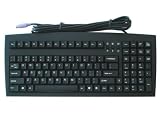 iOne Scorpius 2K compact 1U rackmount keyboard PS/2 Black