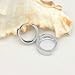 SoooKu Men Women 925 Sterling Silver Plated Studs Earrings Hoop Huggie Gift