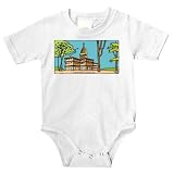 Onesie with Michigan, trees, Detroit