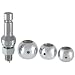 CURT Manufacturing 42225 1 In. Shank Switch Ball Set with 1-7/8 In., 2 In., and 2-5/16 In. Balls, Packaged