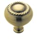 Amerock BP53471-EB Allison Scroll Knob 1-1/4-Inch Diameter, Elegant Brass