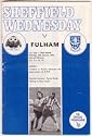 Sheffield Wednesday v Fulham Official Match Day Programme (FA Cup 3rd Round - Saturday, 13th January 1973)