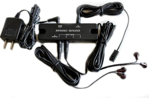 UniqueProductsOnline® Compact IR Repeater system allows you to Control Home Theater Components Located behind Cabinet Doors