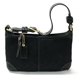 AUTHENTIC COACH BLEECKER SIGNATURE SMALL ZIP HOBO 11430 (Black/Black)