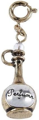 Jane Marie Light Antique Gold/Silver Perfume Bottle Charm
