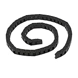 uxcell ケーブルドラグチェーン　セミクローズド　ドラッグチェーン　ケーブルキャリア　1M　柔軟　プラスチック