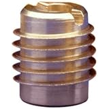 E-Z Lok Threaded Insert, Brass, Knife Thread, 1/4"-20 Internal Threads, 0.500" Length (Pack of 25)