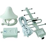 65dB Gain GSM 850MHz Cell Phone Mobile Signal Booster Extenders amplifier repeater Kit With Indoor Omni-directional Ceiling Antenna Outdoor Yagi Antenna For Home Or Office