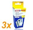 3x Tesa VELCRO Klettband zum aufn�hen und aufkleben/wei� / 20mm x 1m