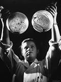 Adele Croninger researches Cigarette Smoking and Lung Cancer with 2 flasks of condensed smoke Photographic Poster Print by Fritz Goro, 18x24