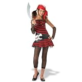 Girls X-Large (12-14) Hip Pirate Cutie Costume (Sword not included)