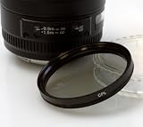 Delamax Polfilter 58mm zirkular HiPlus Vergütung (z.B. für Nikon D90 D80 D60 D300, Canon EOS 1000d 450d 400d 40d 50d)