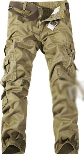 Molly New Mens Casual Pants Military Army Camo Work Trousers Khaki 30