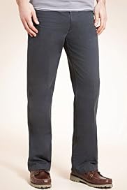 Pure Cotton Straight Leg Chinos