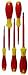 Wiha 32091 5-Piece 1000-Volt Slotted and Phillips Insulated Screwdriver Set
