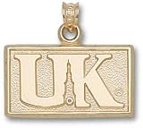 Kentucky Wildcats Solid 10K Gold Tower Logo Pendant