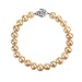 Peach Pink 6-7mm AAA Cultured Pearl Bracelet w. Platinum Overlay CAREFREE Sterling Silver Rose Clasp 7" (LS1R2)