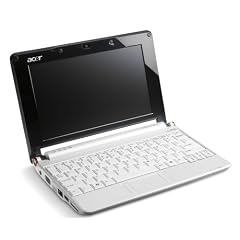 Acer Aspire One A110L 8,9 Zoll WSVGA Netbook (Intel Atom N270 1,6 GHz, 512MB RAM, 8GB SSD, Linux) weiss
