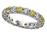 2.80 cttw Yellow Sapphire Eternity Band by Karina B(tm) - Platinum, 18kt White or Yellow Gold