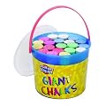 1 BUCKET 20 ASSORTED JUMBO SIDEWALK PLAYGROUND CHALKS