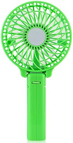 HYTracy Handfan Rechargeable Fans Portable Handheld Mini Fan Battery Operated Cooling Fan Mini Foldable Personal Cooling Fans Electric Personal Fans with 18650 Battery for Home and Travel (Green)