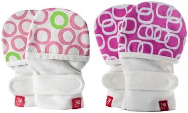 Newborn Mitts Guavamitts 2 Pack Baby Mittens : Pink (Cirque) / Pink (Bubbles)