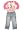 Lipstik - Girls Long Sleeved Capri Set, Denim, Multi (Size 4)