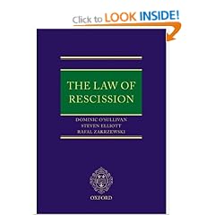 The Law of Rescission